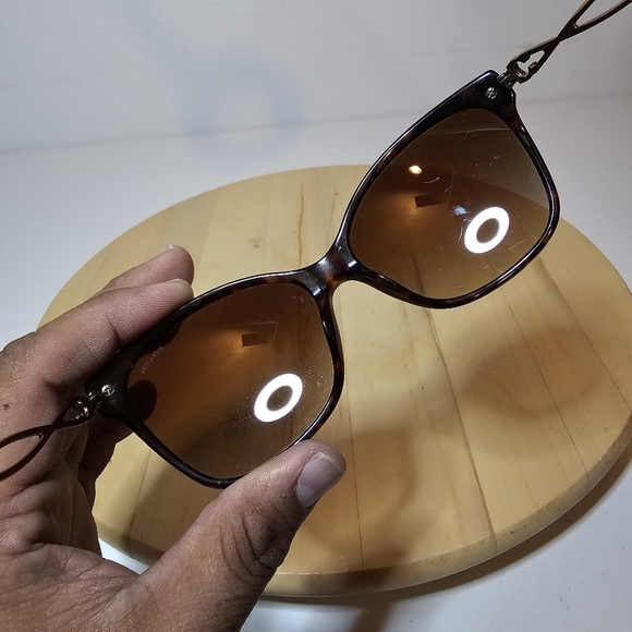 Coach Sculpted Signature Wayfarer Cat Eye Sunglasses Dark Tortoise 512074 - Picture 11 of 13